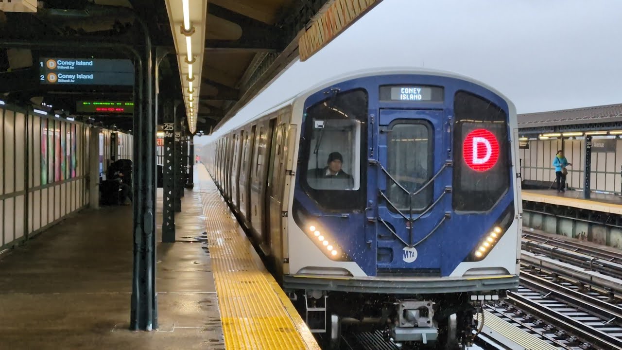 NYC Subway: R211A D Train to Coney Island (Rerouted B)