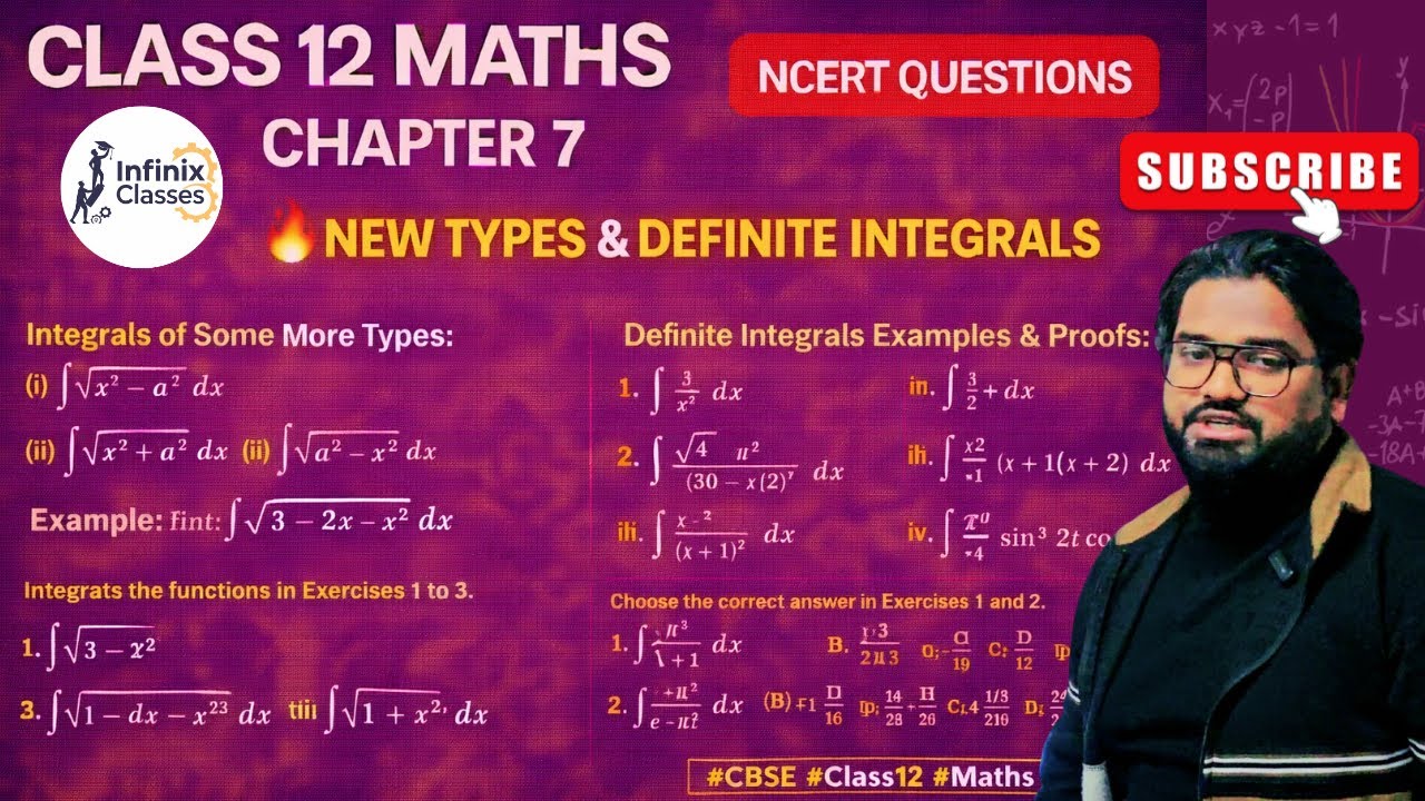 New Types & Definite Integrals | Class 12 Maths Integrals Part 8 🔥 | NCERT Ch 7 | Faiz Sir #faizsir