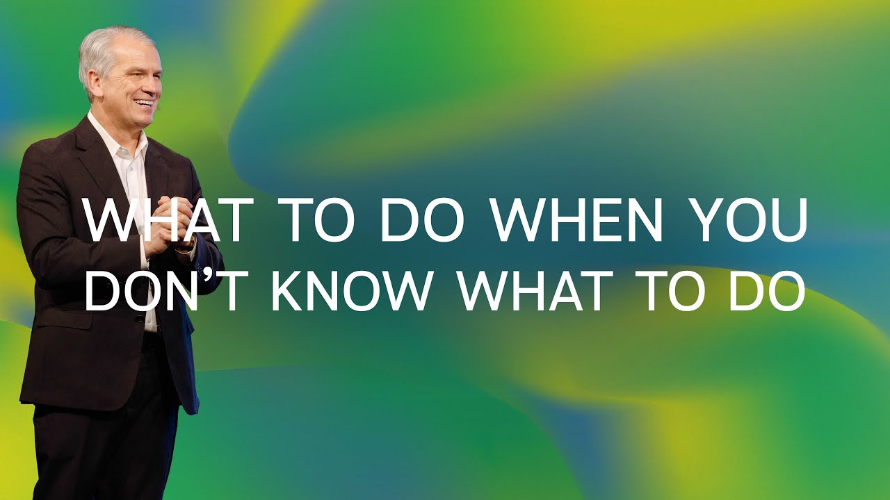 What to Do When You Don't Know What to Do
