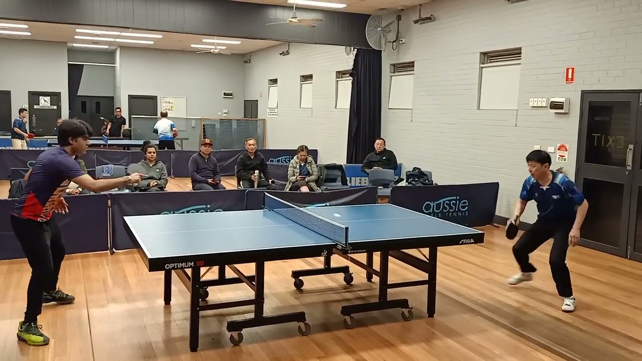 2023 autumn western Sydney table tennis A2 semi final Hrishi Bhagat vs Daniel Huang set 5