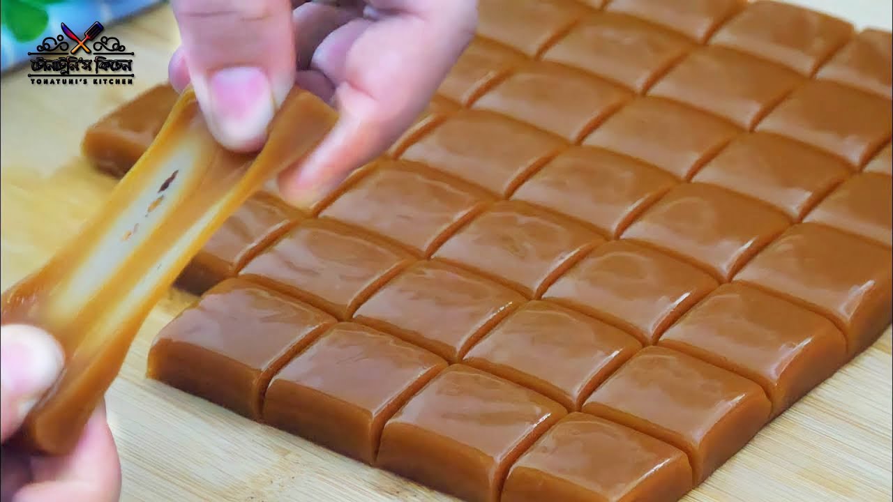 Caramel Candy  Chewy Caramel Toffee Recipe  Christmas Special  Make Caramel Toffee at Home