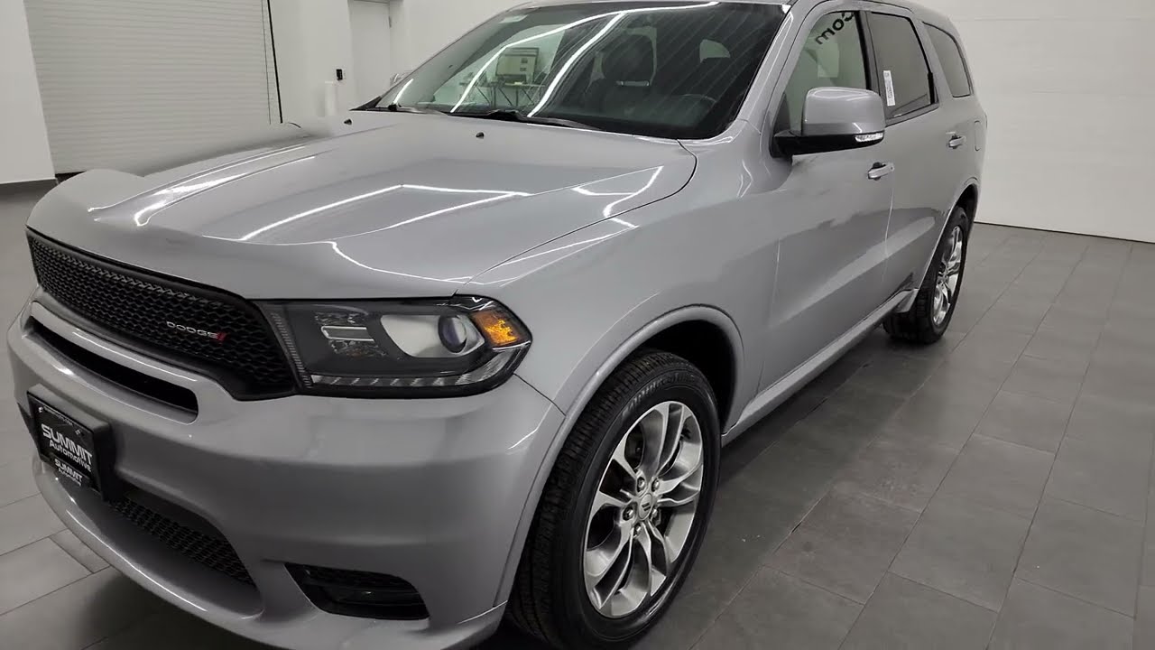 2019 DODGE DURANGO GT PLUS AWD BILLET SILVER 4K WALKAROUND 23J1B SOLD!