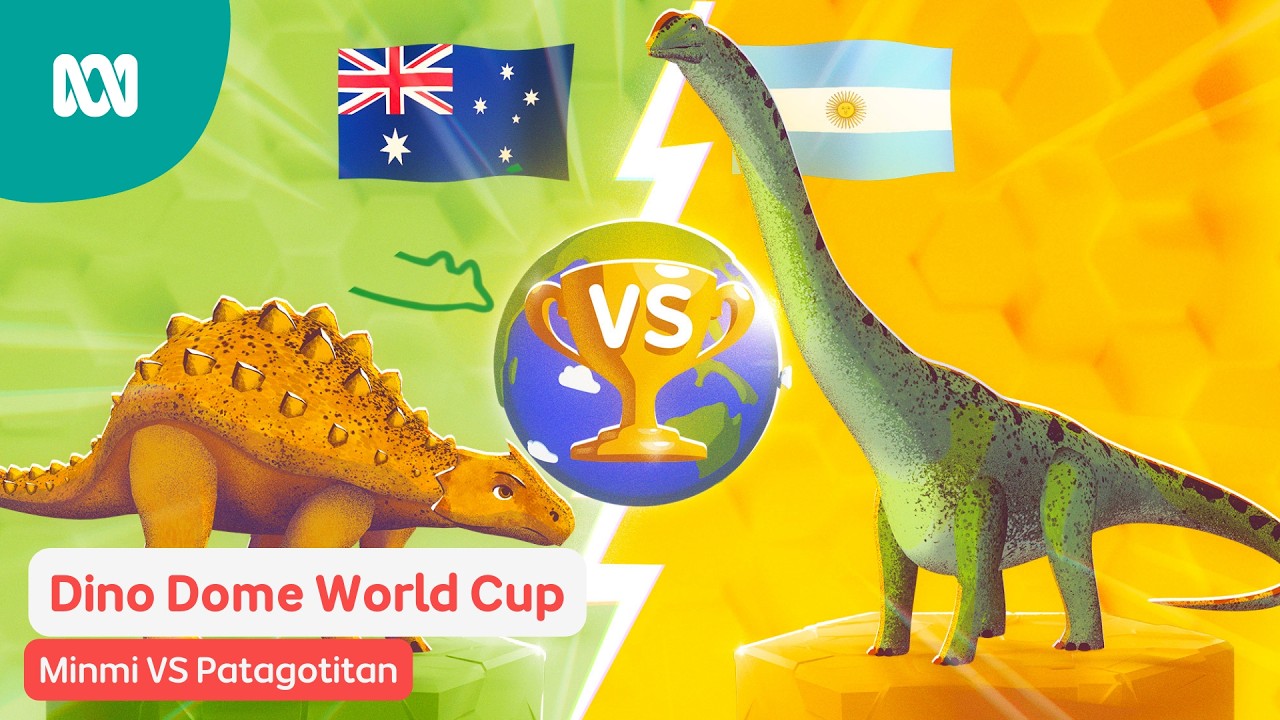 Episode 1: Minmi VS Patagotitan | Dino Dome | ABC Kids
