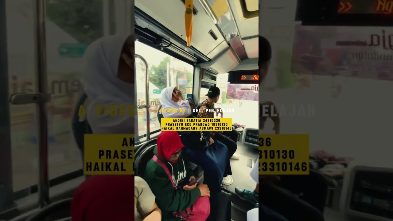 vlog of first experience riding Trans Jogja public transportation.
