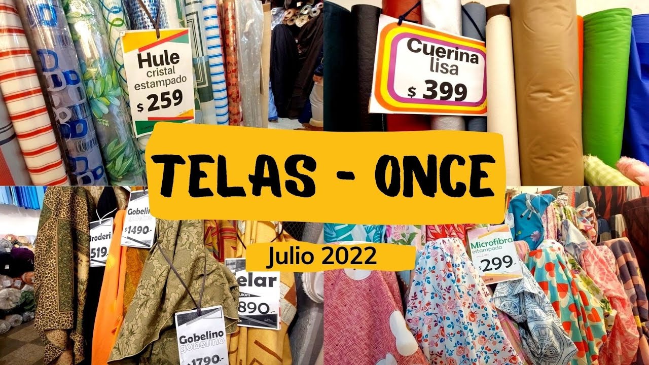 TELAS BARATAS Y POR METRO EN ONCE!!