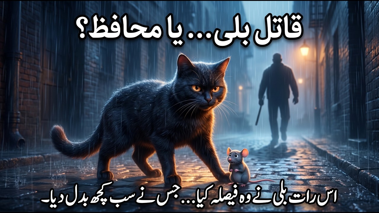 جب طاقت نے رحم کا راستہ چنا - The Cat Who Protected the Mouse from a Cruel Man #cat  #mouse