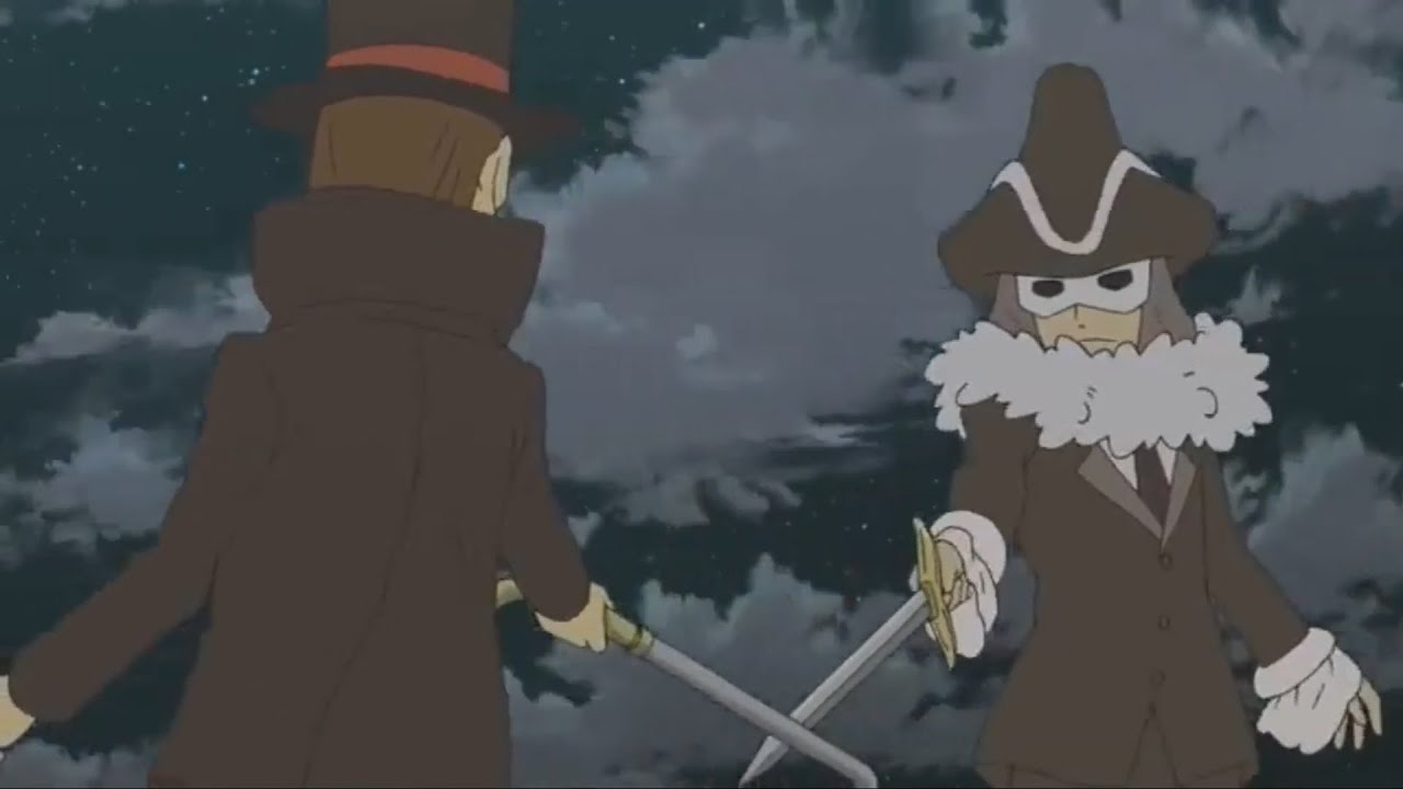 Professor Layton sword fighting for 6 minutes