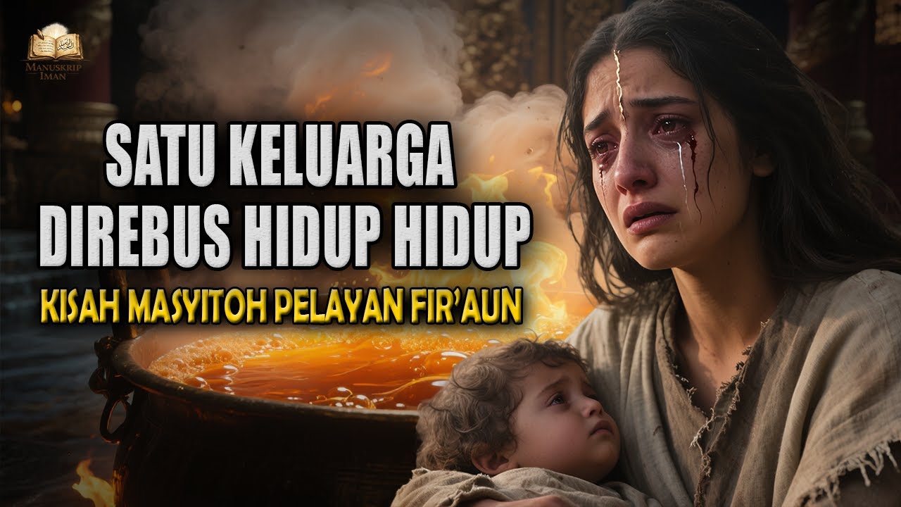SATU KELUARGA DIR3BUS HIDUP-HIDUP !! Kisah Masyitoh Pelayan Fir'aun Disiks4 sampai M4ti