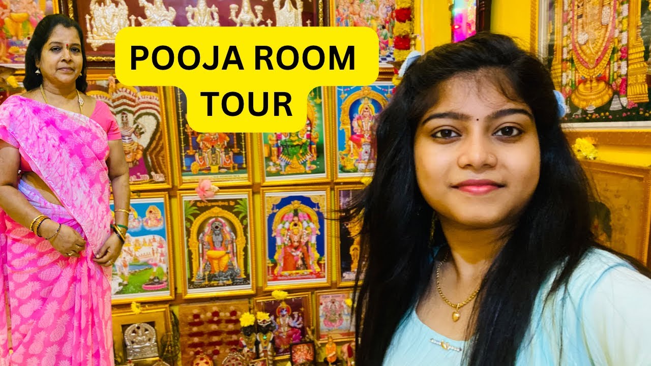 Pooja Room Tour in Tamil 🙏🏻 புது வீட்டு பூஜை அறை ✨ #poojaroom #poojaroomtour #trending #pavisdiary