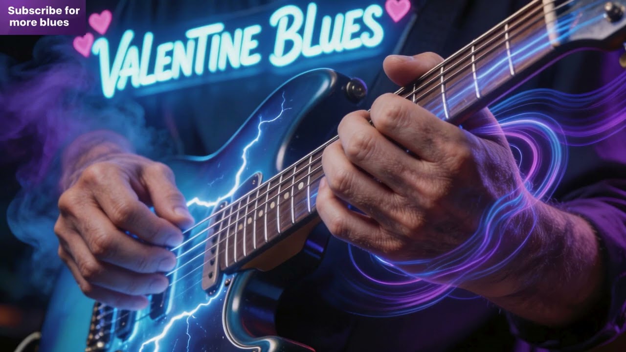 Sensual Valentine Blues 💘 | Romantic Guitar + Smooth Male Vocal