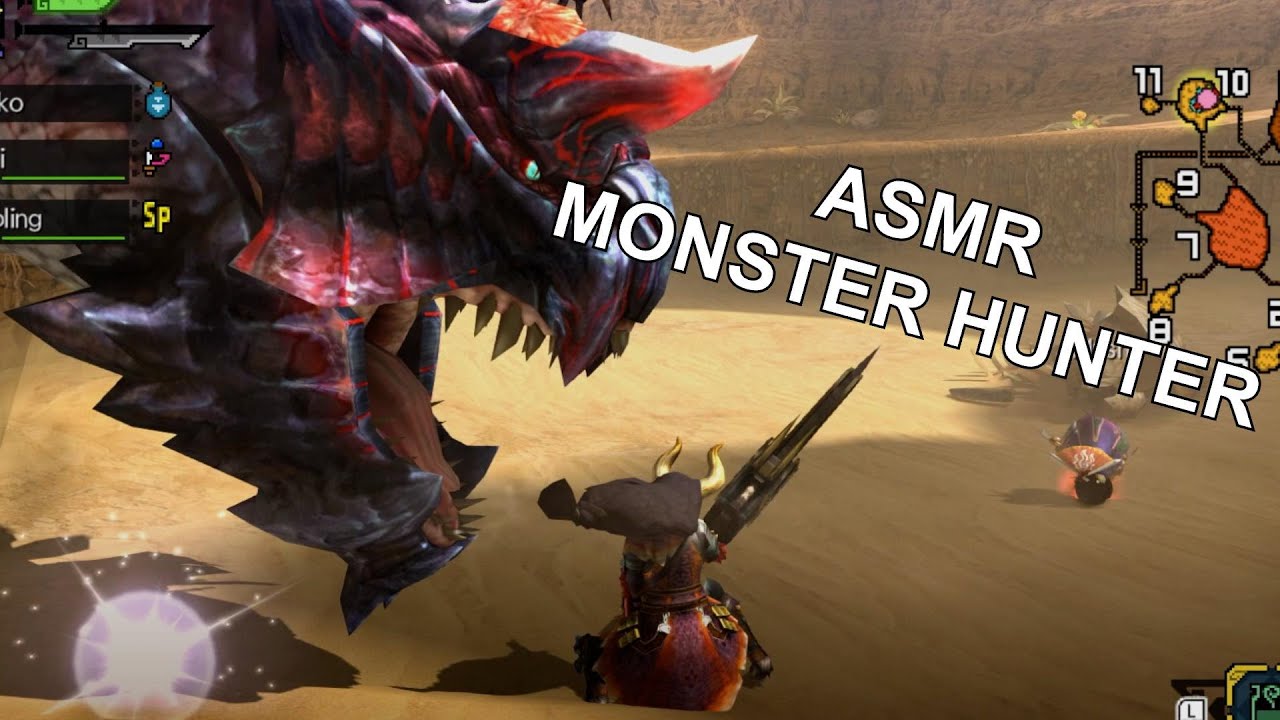ASMR Monster Hunter Whispering: Сражаемся с некоторыми МОНСТАМИ