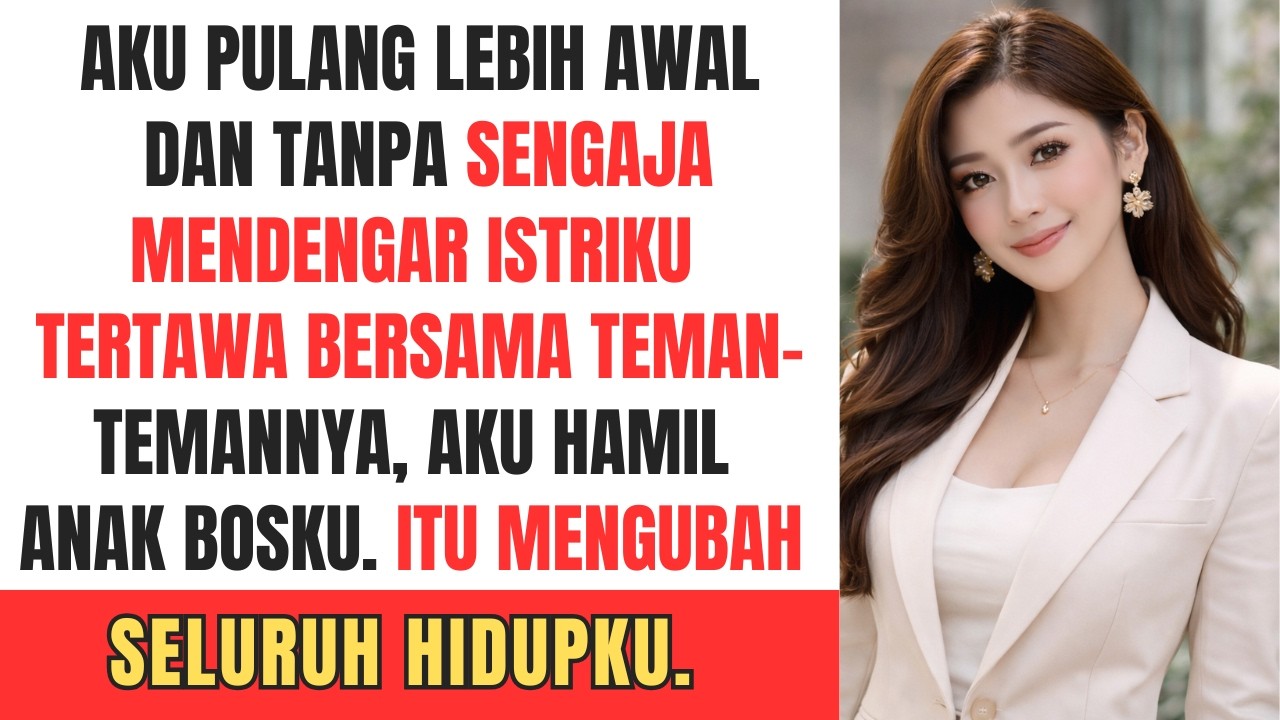 Aku pulang lebih awal dan tanpa sengaja mendengar istriku tertawa bersama teman-temannya, “Aku hamil