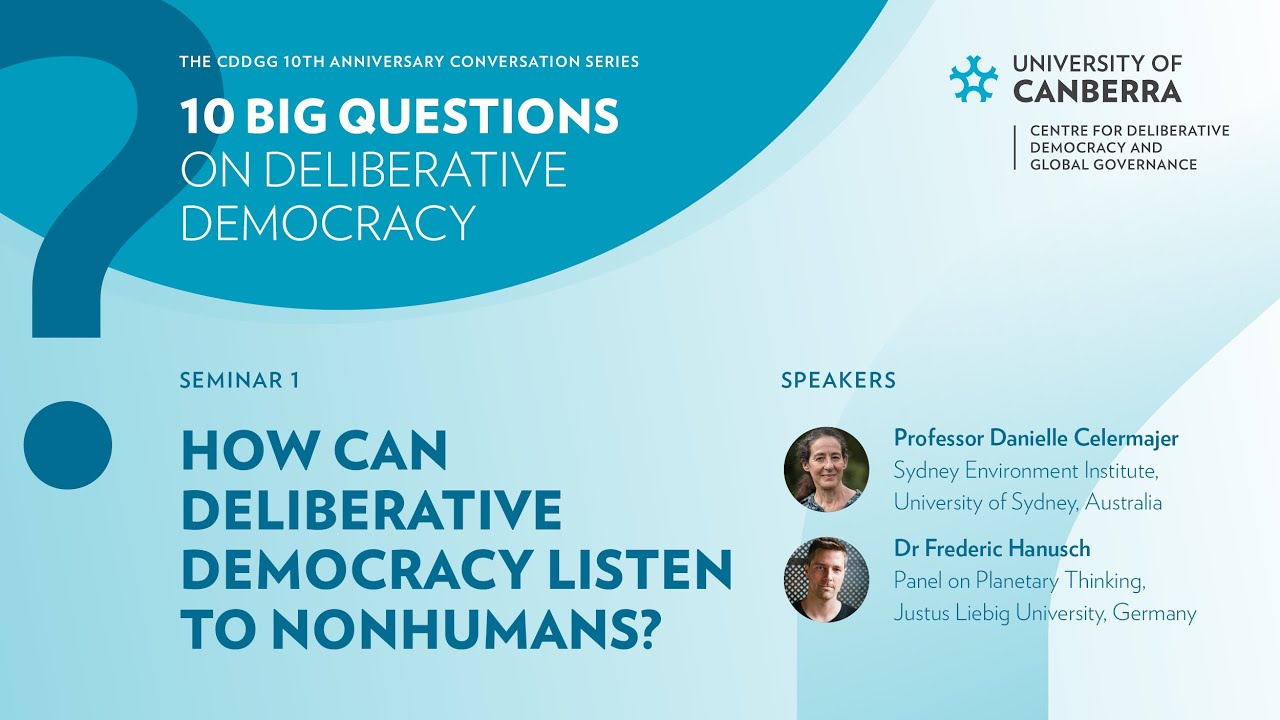 How can deliberative democracy listen to nonhumans?