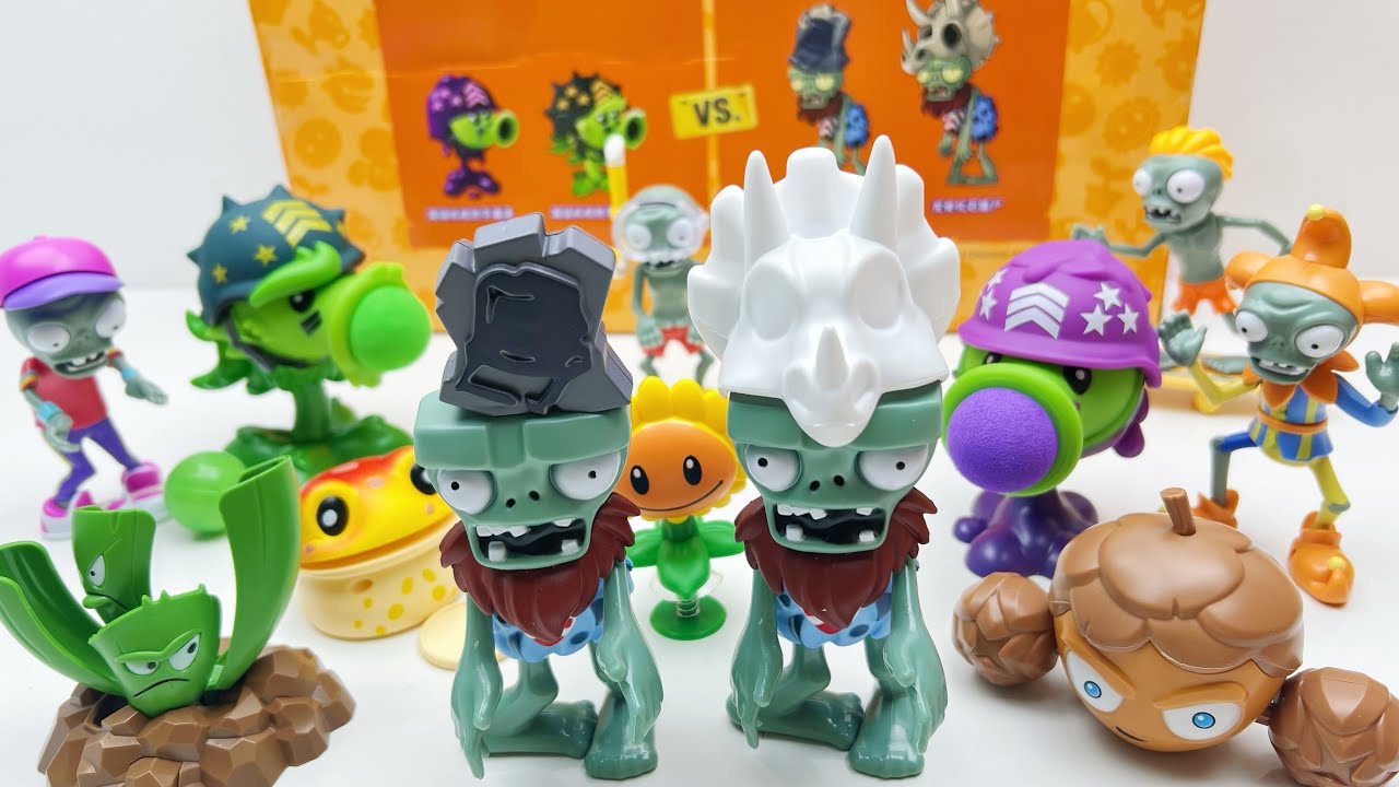 Plants vs. Zombies：Crazy Team Battle, Magic Fusion Plants VS Treasure Zombies. | ASMR Toy Review