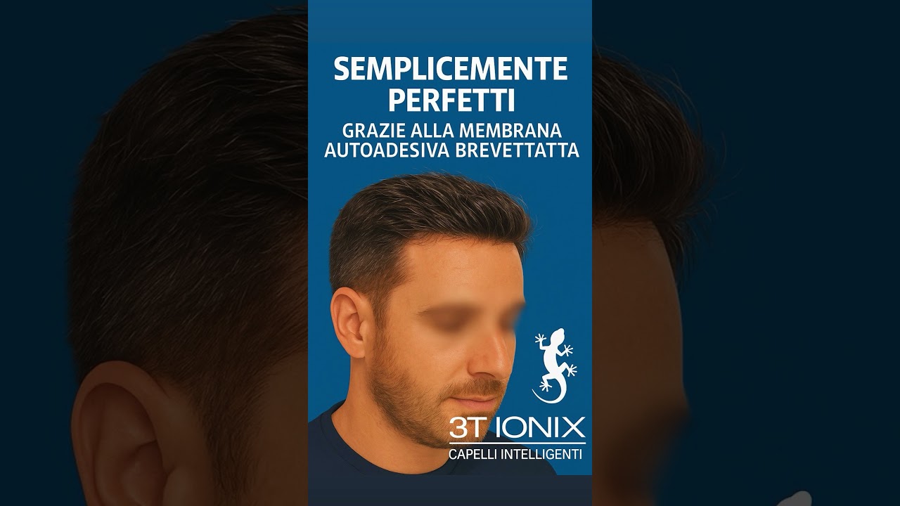Alopecia areata: Membrana brevettata autoadesiva 3T Ionix Capelli Intelligenti