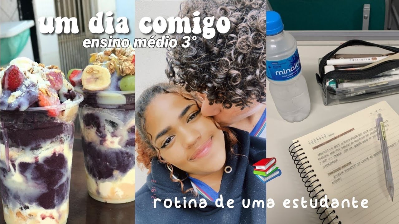 rotina de uma estudante 📚 |  um dia comigo  ~ terceirão 3°~