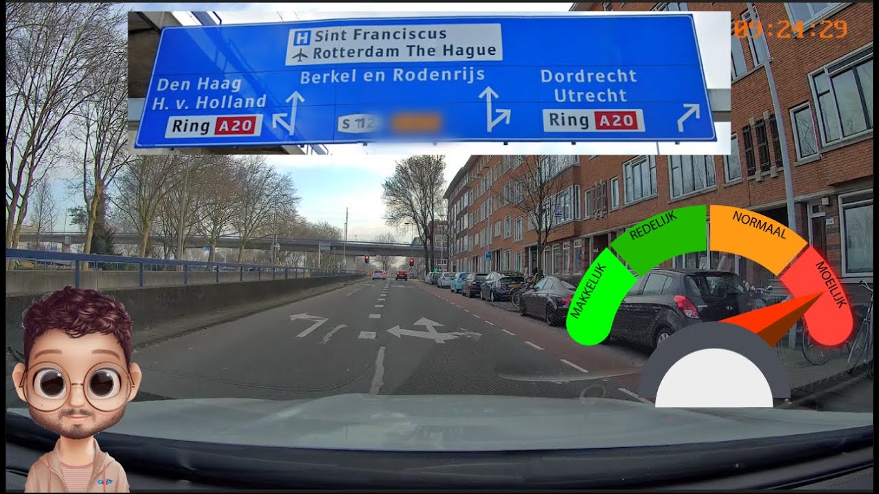 Rijlessen in Rotterdam ( Moeilijke Grote Rotonde Bij CBR Uitgelegd)