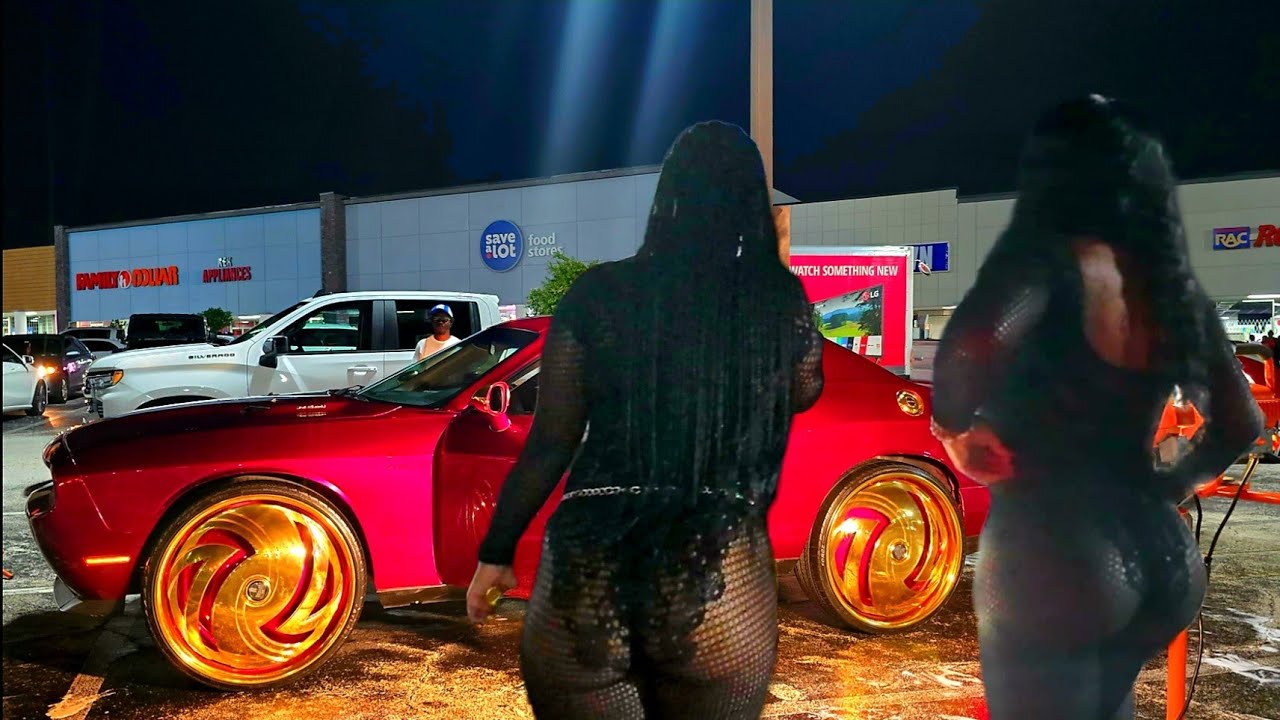 CLUB LET OUT LAKELAND FLORIDA 2K25 POLK COUNTY NIGHTLIFE OUTSIDE CLUB ACTION BIG RIMS / CUSTOM CARS 