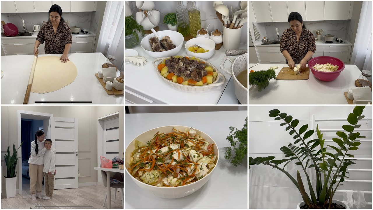 Готовлю БЕШБАРМАК впервые/ ПОКУПКИ ко дню рождения/ САЛАТ по корейски 