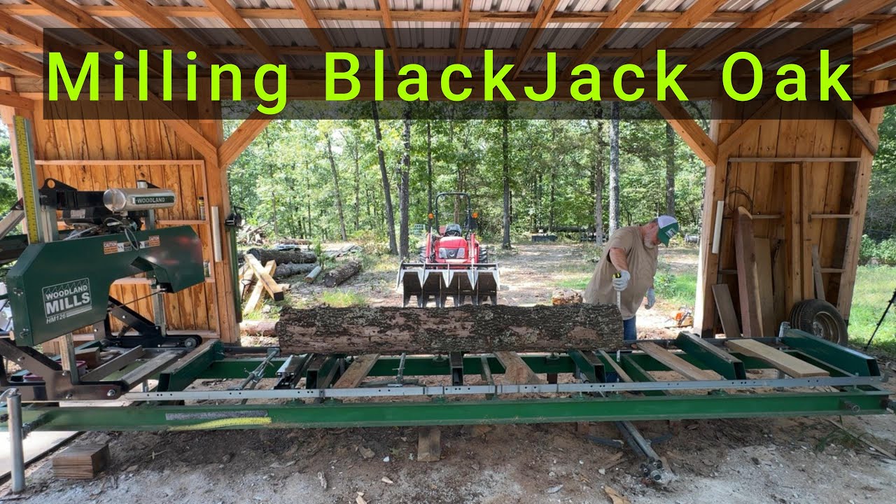 Milling BlackJack Oak | Changing Blade on Woodland Mills HM126