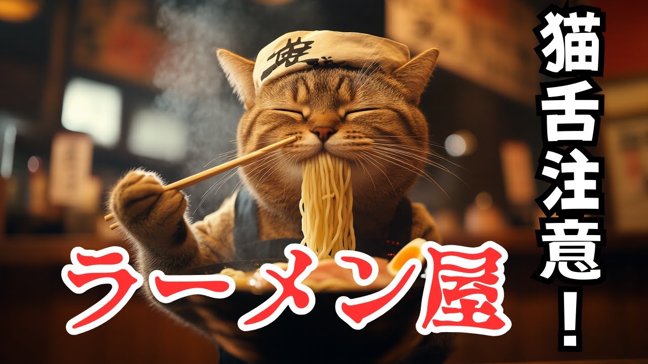 【単発バイト猫③】ラーメン屋でバイトしてみたら＜意外とできる！？🍜🐱