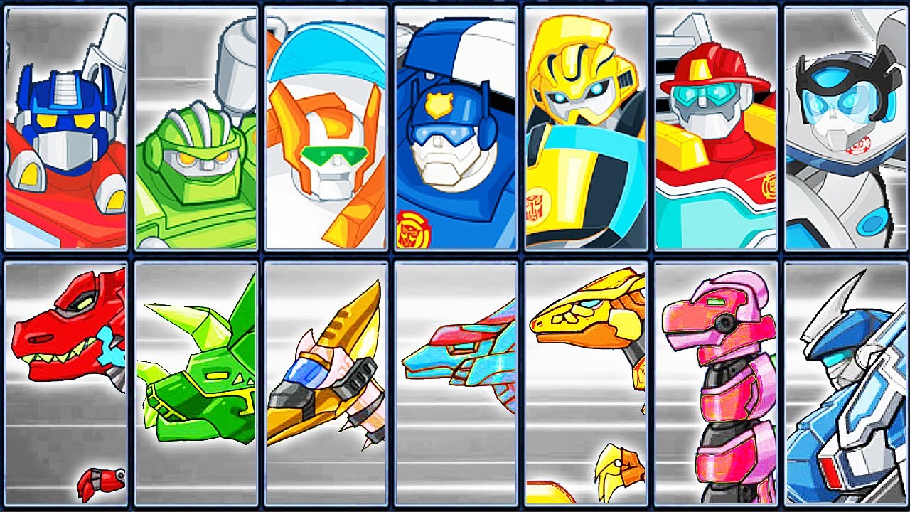 Transformers Rescue Bots: Dash + Dino Robot Corps | Eftsei Gaming