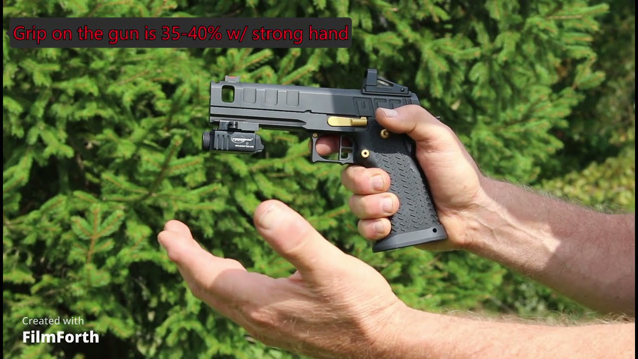 Proper grip and trigger press on a 1911/2011