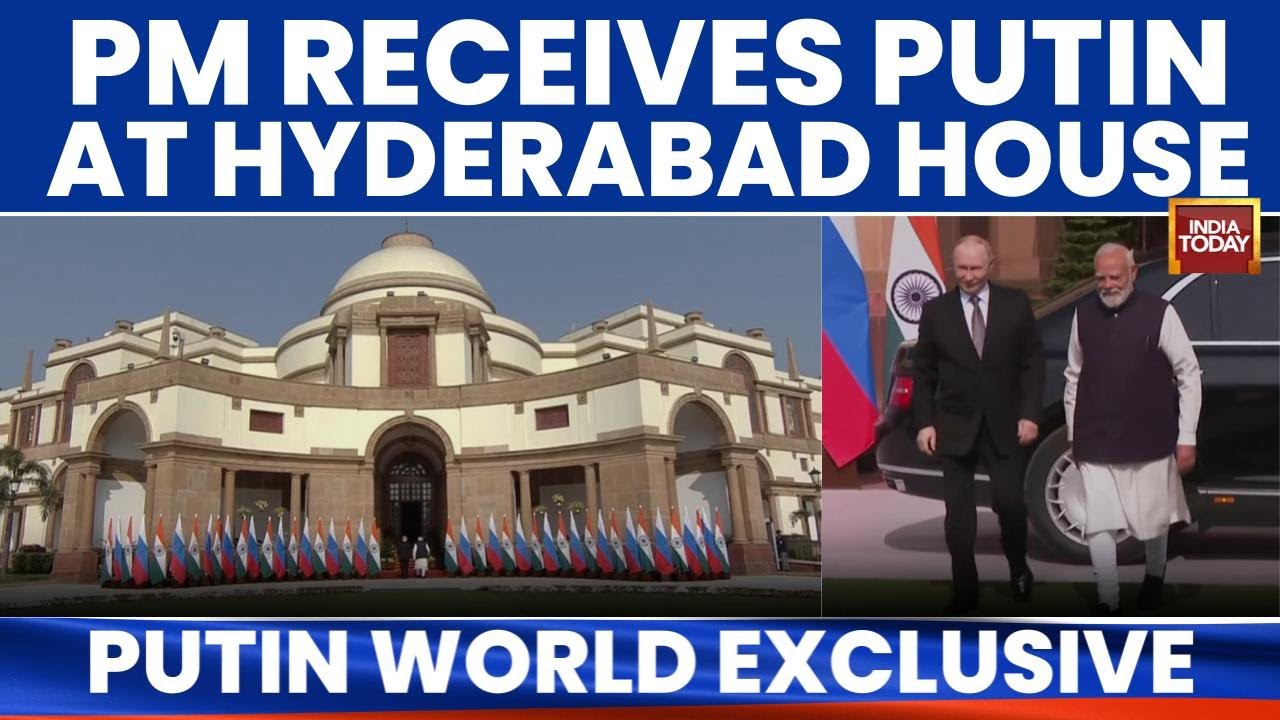 PM Modi Receives President Putin At Hyderabad House For 23rd Annual Summit | India Today News