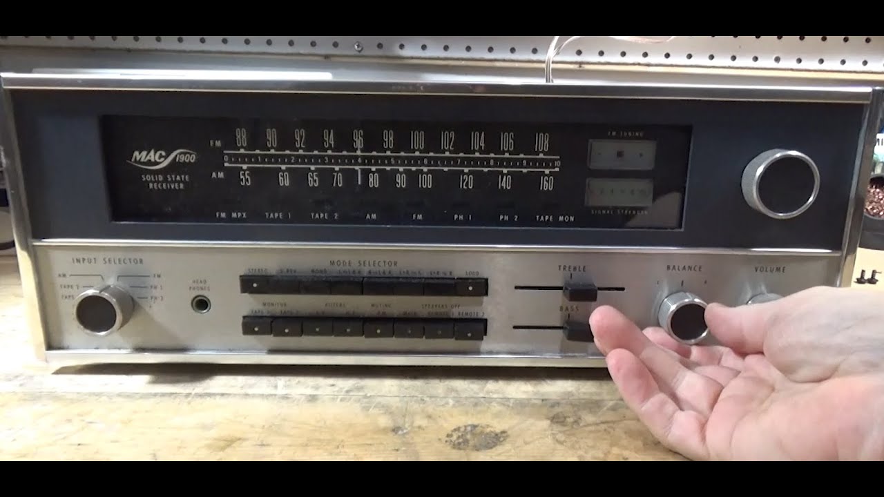 Мусор или сокровище на eBay? Ремонт стереоресивера McIntosh MAC 1900. Часть 1. Распаковка и перво...
