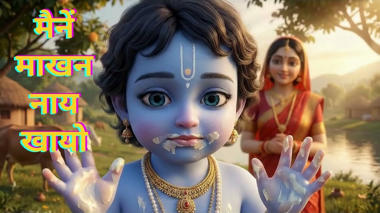 मइया मोरी | Main Nay Makhan Khayo | Cute Bal Krishna Bhajan 2026 | Govardhan Divine Scape
