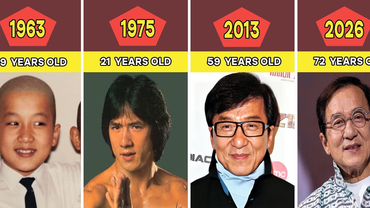 Jackie Chan Transformation From 1 To 72 Years Old