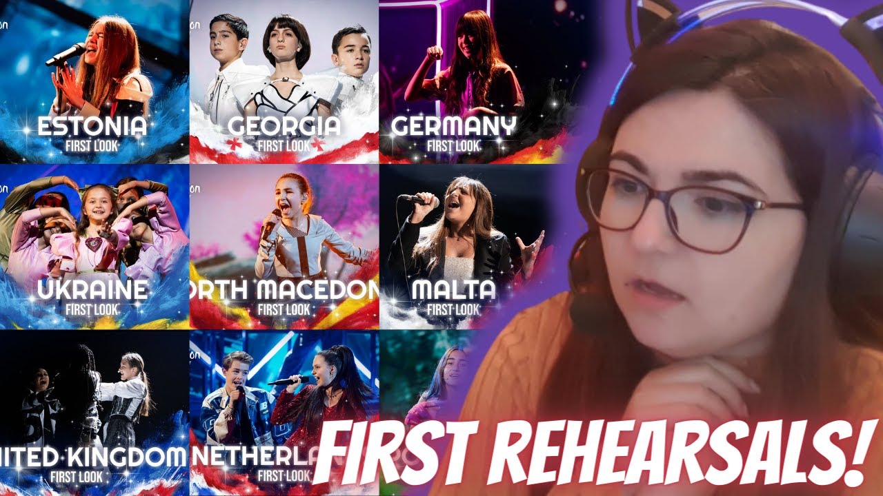 Junior Eurovision Rehearsals 2023 - Part 1  | REACTION
