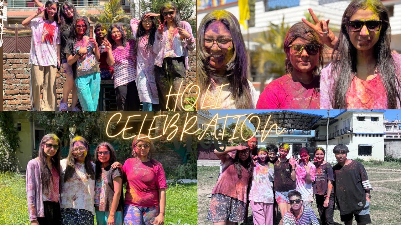 HOLI CELEBRATION WITH MATES✨🌸||Raw Video| Stanzeen Lakzes