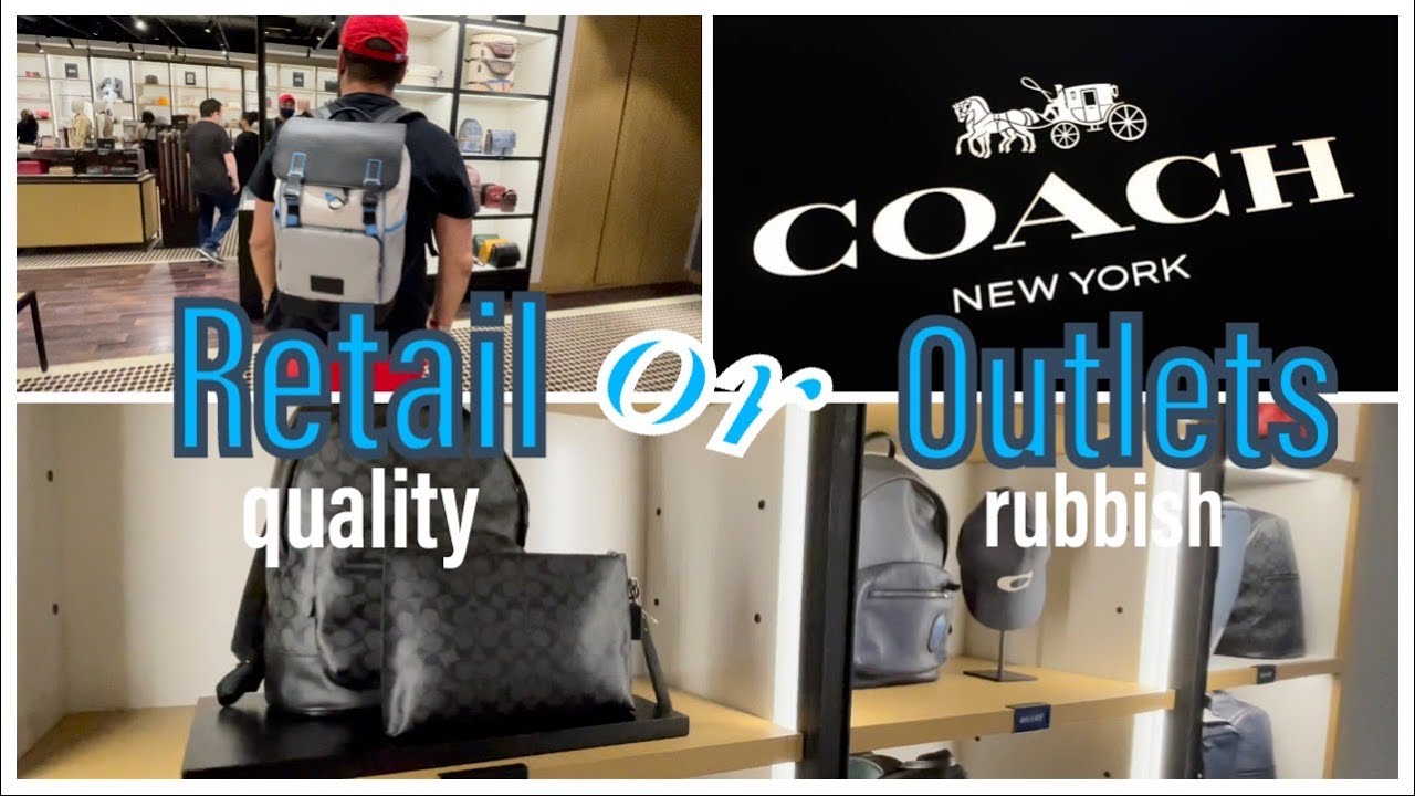 COACH NEW YORK RETAIL QUALITY VS COACH OUTLETS