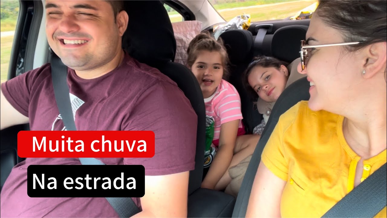 Pegamos a estrada com muitas chuvas forte sentido sp