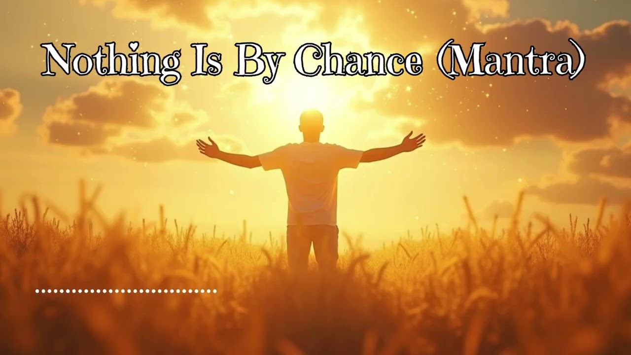 💖Nothing is by chance Mantra Version male. Spiritual Song of Gratitude, Trust & Inner Peace (528 Hz)