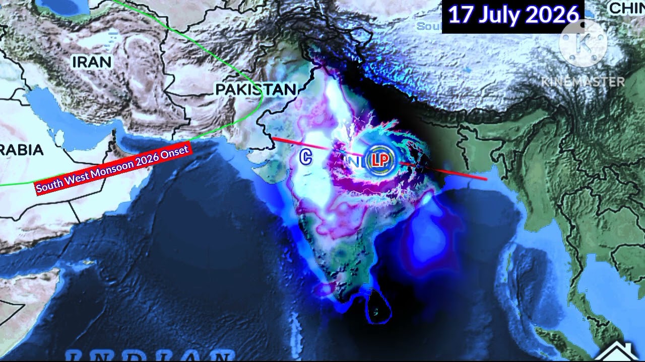 July 2026 Monsoon Session Troughs Low pressure Area Bay Of Bengal//25 Days Weather System. 