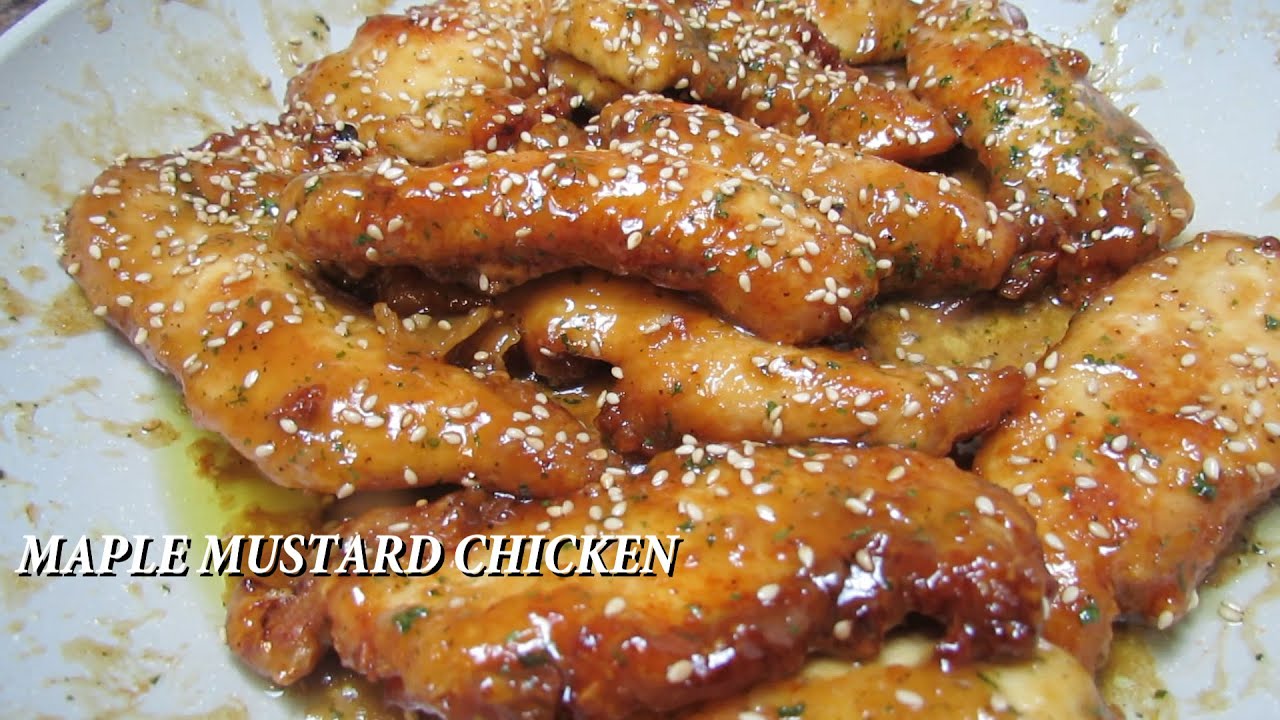 MAPLE  MUSTARD CHICKEN [ CHICKEN RECIPE]