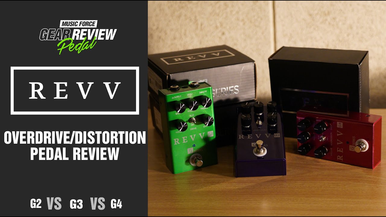 Revv G2 Dynamic Overdrive Pedal VS G3 Distortion Pedal VS G4 Distortion Pedal Review (No Talking)