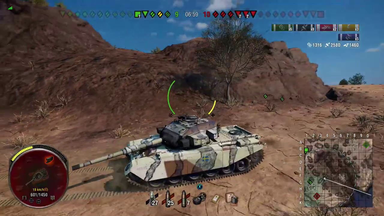 WoT Console: Earthshaker Strv 102 - Saved by Arty: The Cold Steel Tank