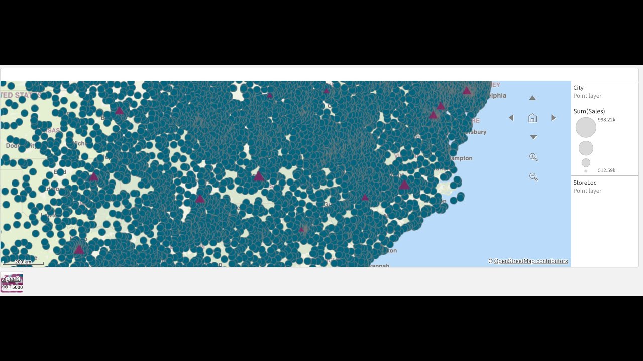 Краткое руководство по слою точек Qlik Maps
