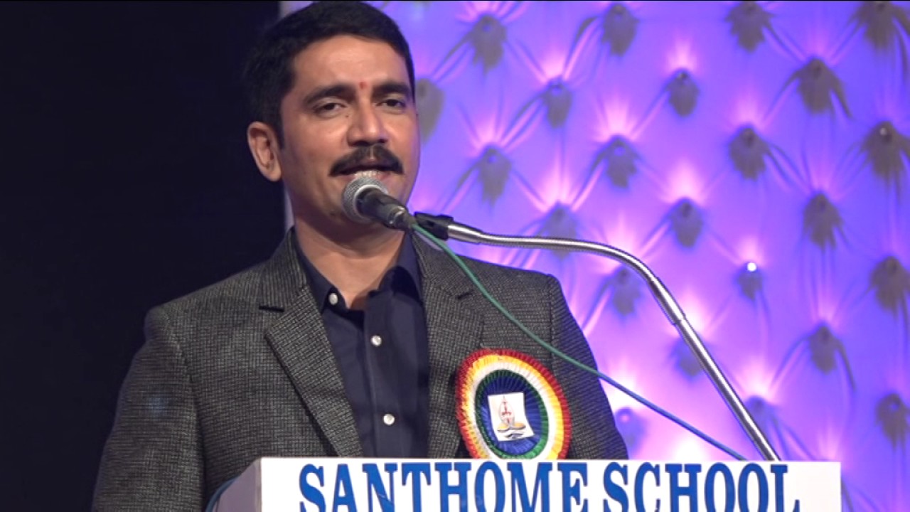 Santhome School Sangli : Speech of Shri Vishvas Nangare Patil the Chief Guest
