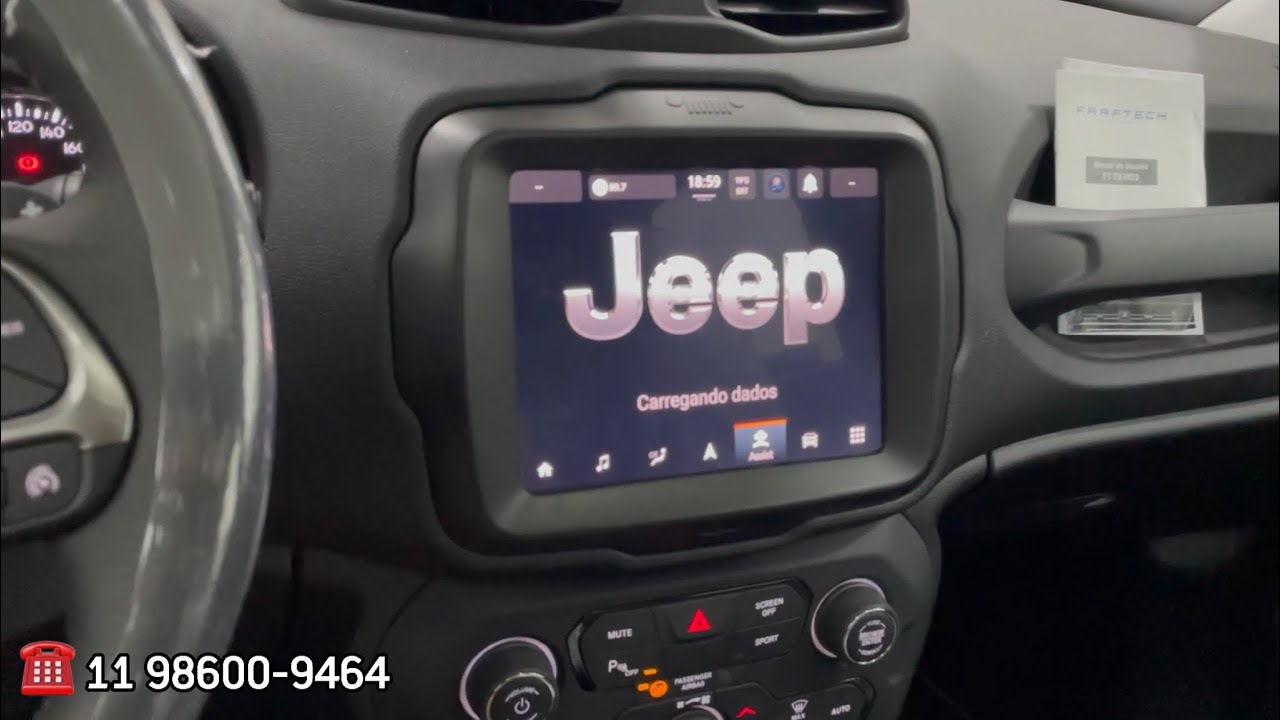 Jeep Renegade Limited 2021 - Confira Nova Central Uconnect de 8.4” com desbloqueio de Tela e muito +