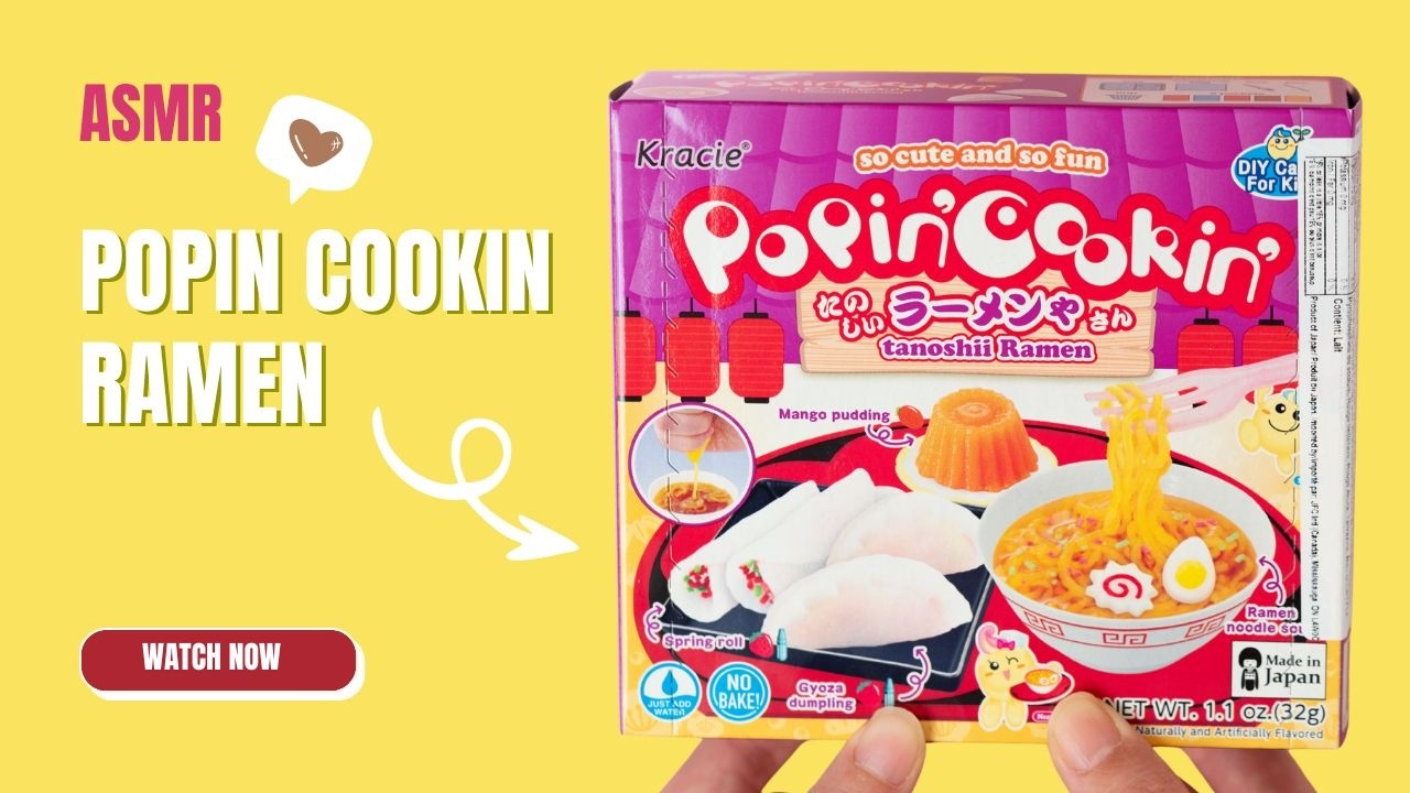 ASMR Popin Cookin Ramen 🍦 | Japanese DIY Ramen Making Kit 🎀