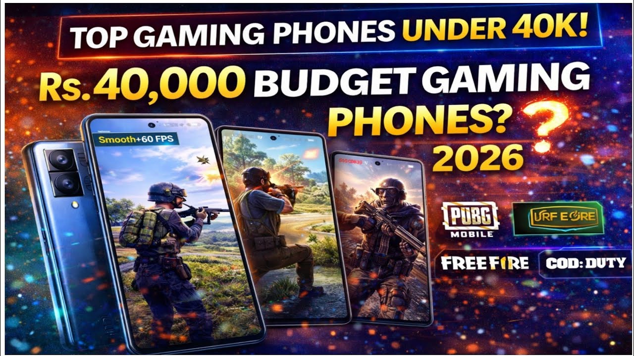 Top Gaming Phones Under 40K in Pakistan 2026 | Best Budget Gaming Phones 