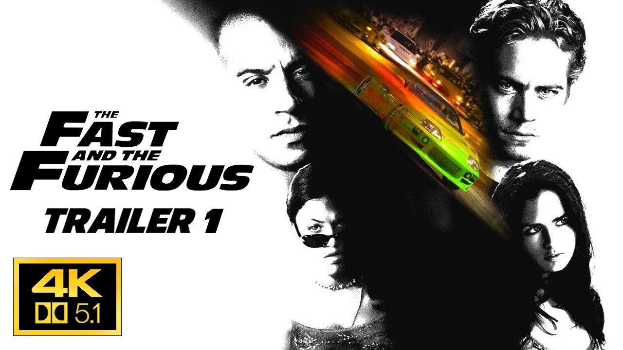 The Fast and the Furious 2001 Trailer 1  4K AC3 5.1