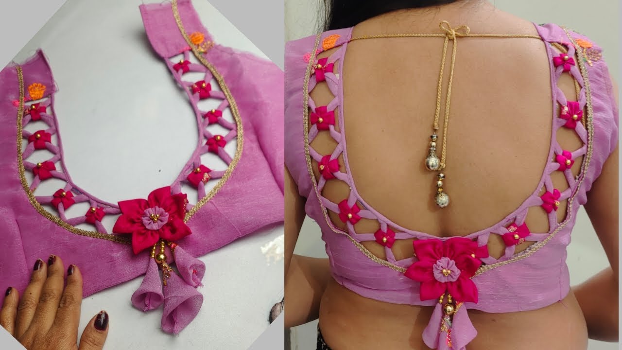 Partywear stylish and pretty blouse design