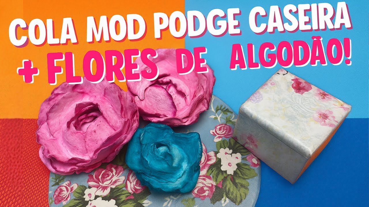Сделай сам: как сделать цветы из хлопка с помощью самодельного клея Mod Podge