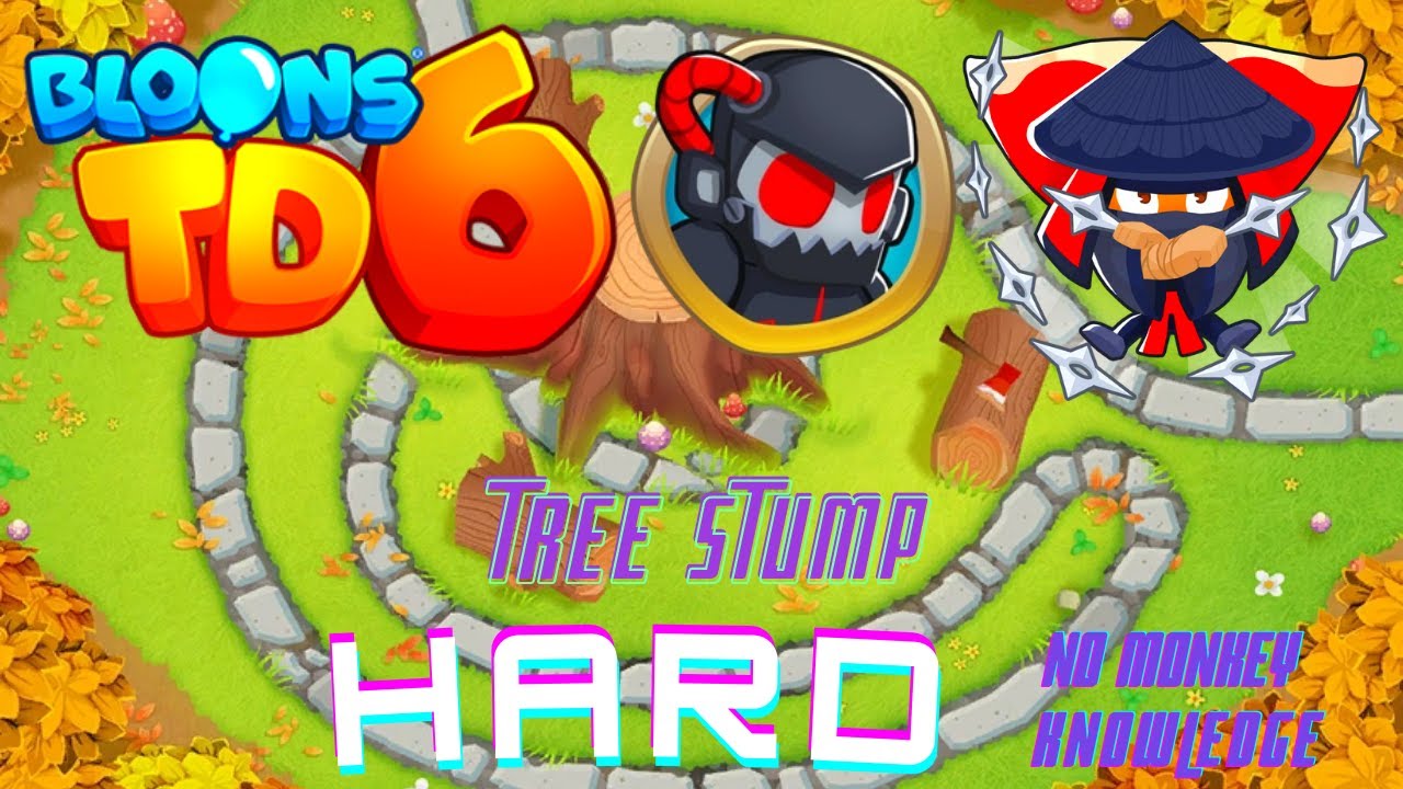 BTD6 | TREE STUMP | HARD (NO MONKEY KNOWLEDGE)
