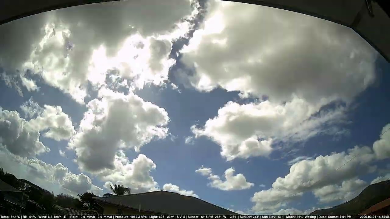 Sky Timelapse - March 01, 2026 - East Trinidad